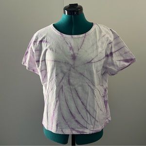 JCrew NWT Tie Dye Crop Tee L